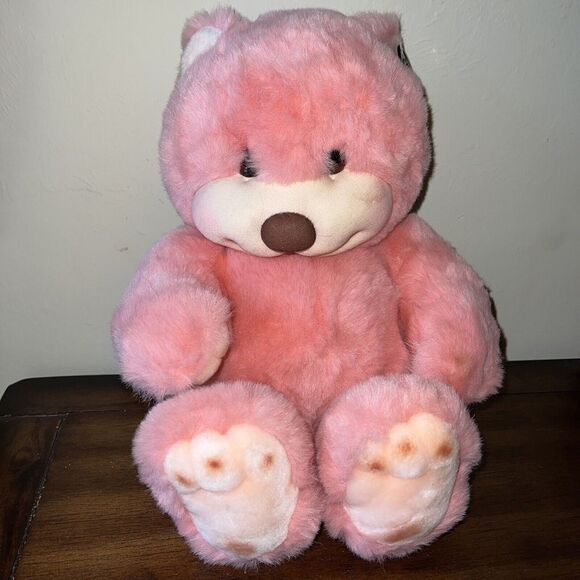Vintage 24K Polar Puff Dumplings Plush Baldrich 5830 Bear Pink 1991 - Picture 2 of 8